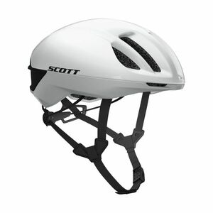 SCOTT Cyklistická přilba - CADENCE PLUS - bílá/černá (51–55 cm) obraz
