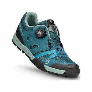 SCOTT Cyklistické tretry - SPORT CRUS-R FLAT W - zelená/modrá 41 obraz