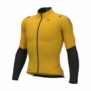 ALÉ Cyklistický dres s dlouhým rukávem zimní - WARM RACE 2.0 R-EV1 - žlutá XL obraz