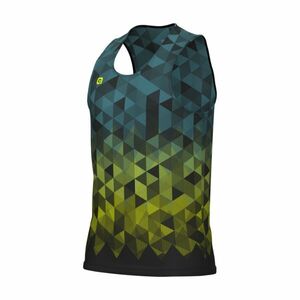 ALÉ Cyklistický dres bez rukávů - RUNNING ECLECTIC - vícebarevná XS obraz