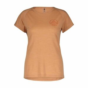 SCOTT Cyklistické triko s krátkým rukávem - DEFINED MERINO TECH SS W - oranžová M obraz