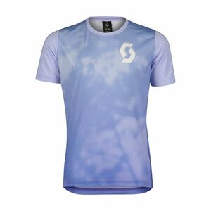 SCOTT Cyklistický dres s krátkým rukávem - TRAIL VERTIC 20 SS JR - modrá 116 cm obraz