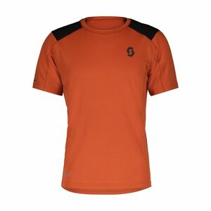 SCOTT Cyklistický dres s krátkým rukávem - DEFINED TECH SS - oranžová M obraz