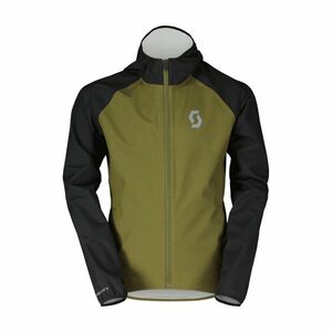 SCOTT Cyklistická větruodolná bunda - WP JR - zelená/černá 140 cm obraz