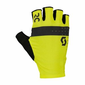 SCOTT Cyklistické rukavice krátkoprsté - RC PRO SF - žlutá/černá 2XL obraz
