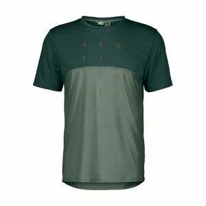 SCOTT Cyklistické triko s krátkým rukávem - TRAIL FLOW DRI SS - zelená M obraz