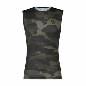 SCOTT Cyklistické triko bez rukávů - UNDERWEAR CARBON - černá/šedá M obraz