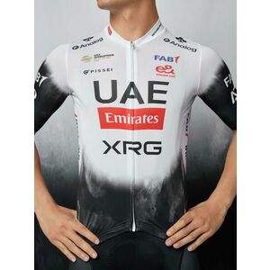 PISSEI Cyklistický dres s krátkým rukávem - UAE TEAM EMIRATES 2025 REPLICA - bílá/černá 2XL obraz