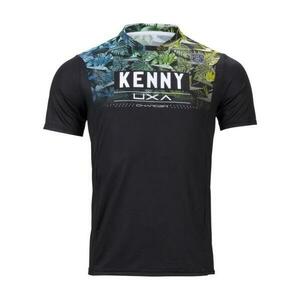 KENNY Cyklistický dres s krátkým rukávem - CHARGER - černá/vícebarevná M obraz