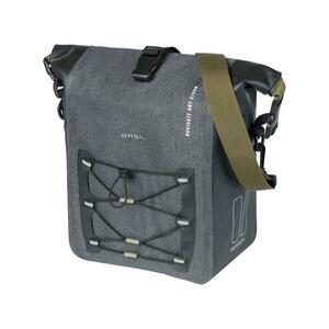 BASIL Cyklistická taška - NAVIGATOR STORM MIK SIDE M - šedá/černá obraz