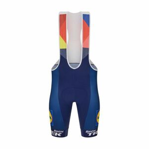 SANTINI Cyklistické kalhoty krátké s laclem - LIDL TREK 2025 - modrá 3XL obraz