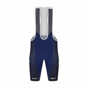 SANTINI Cyklistické kalhoty krátké s laclem - TREK FACTORY RACING 2025 - modrá 2XL obraz