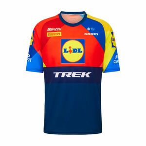 SANTINI Cyklistický dres s krátkým rukávem - LIDL TREK 2025 - vícebarevná 3XL obraz