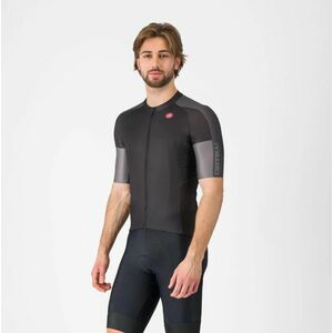 CASTELLI Cyklistický dres s krátkým rukávem - ENTRATA 6 - antracitová obraz