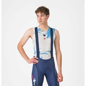 CASTELLI Cyklistické tílko - PRO MESH QUICK STEP 2025 - bílá/modrá XL obraz