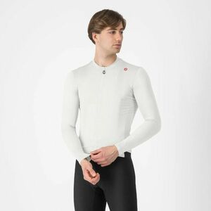 CASTELLI Cyklistický dres s dlouhým rukávem letní - ESPRESSO - bílá 2XL obraz