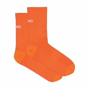 POC Cyklistické ponožky klasické - CADENCE ROAD SOCKS - oranžová 37-39 obraz
