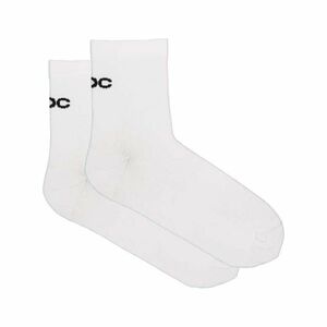 POC Cyklistické ponožky kotníkové - CADENCE ROAD SHORT SOCKS - bílá 37-39 obraz