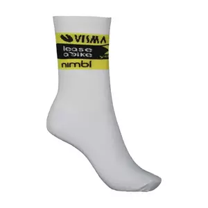 RAPIDGEAR Cyklistické ponožky klasické - VISMA SOCKS 2025 - bílá/žlutá/černá L-XL obraz