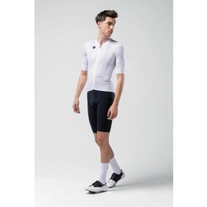 GOBIK Cyklistický dres s krátkým rukávem - CARRERA 2.0 - bílá XL obraz