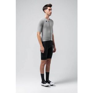 GOBIK Cyklistický dres s krátkým rukávem - CX SOLID - šedá L obraz