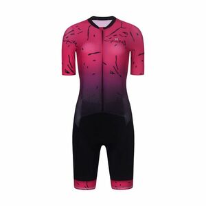 RIVANELLE Cyklistická kombinéza - TEMPO - růžová/černá 2XL obraz