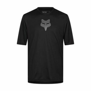 FOX Cyklistický dres s krátkým rukávem - RANGER HEAD - černá M obraz