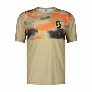 SCOTT Cyklistický dres s krátkým rukávem - TRAIL VERTIC - béžová M obraz