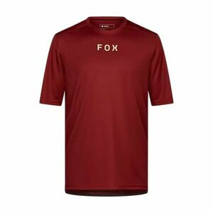 FOX Cyklistický dres s krátkým rukávem - RANGER WORDMARK - červená L obraz