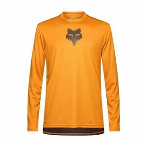 FOX Cyklistický dres s dlouhým rukávem letní - RANGER LS HEAD - hnědá L obraz