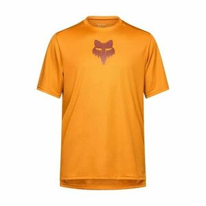 FOX Cyklistický dres s krátkým rukávem - RANGER HEAD - hnědá M obraz