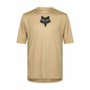 FOX Cyklistický dres s krátkým rukávem - RANGER HEAD - hnědá S obraz