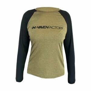 HAVEN Cyklistický dres s dlouhým rukávem letní - FACTORY TRAIL W - hnědá/černá S obraz