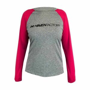 HAVEN Cyklistický dres s dlouhým rukávem letní - FACTORY TRAIL W - růžová/šedá XL obraz