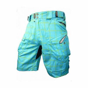 HAVEN Cyklistické kalhoty krátké bez laclu - CUBES II - modrá S obraz