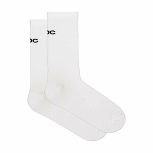 POC Cyklistické ponožky klasické - CADENCE ROAD LONG SOCKS - bílá M obraz