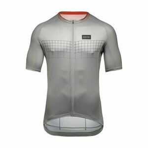 GORE Cyklistický dres s krátkým rukávem - GRID FADE 2.0 - šedá/oranžová XL obraz