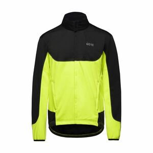 GORE Cyklistická větruodolná bunda - C5 GWS THERMO - žlutá/černá XL obraz