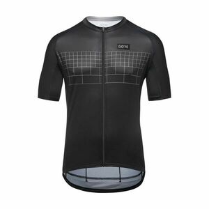 GORE Cyklistický dres s krátkým rukávem - GRID FADE 2.0 - černá/šedá 2XL obraz