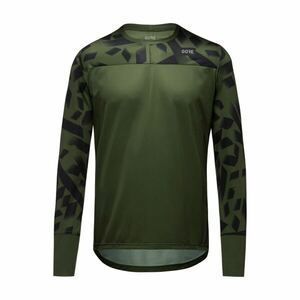 GORE Cyklistické triko s dlouhým rukávem - TRAILKPR - černá/šedá S obraz