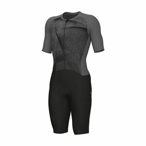 ALÉ Cyklistická kombinéza - BEYOND TRIATHLON - šedá/černá 2XL obraz