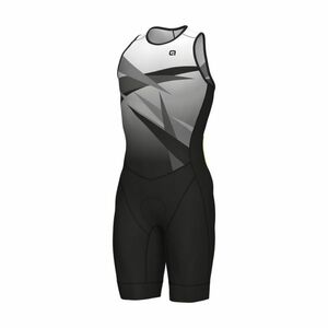 ALÉ Cyklistická kombinéza - HORIZON TRIATHLON - bílá/šedá/černá L obraz