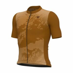 ALÉ Cyklistický dres s krátkým rukávem - KRAKATOA OFF ROAD-GRAVEL - hnědá M obraz