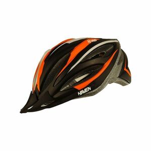HAVEN Cyklistická přilba - ENDURANCE LITE - černá/oranžová (54-56cm) obraz
