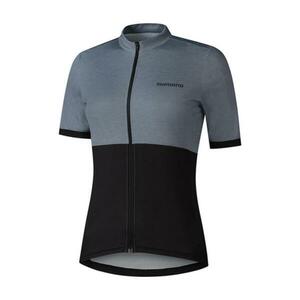 SHIMANO Cyklistický dres s krátkým rukávem - ELEMENT - šedá/černá S obraz