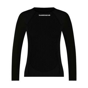 SHIMANO Cyklistické triko s dlouhým rukávem - VERTEX LONG - černá S-M obraz