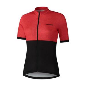 SHIMANO Cyklistický dres s krátkým rukávem - ELEMENT - červená/černá L obraz