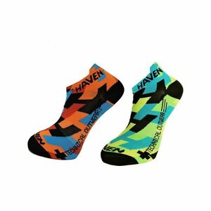 HAVEN Cyklistické ponožky kotníkové - SNAKE NEO - vícebarevná 40-41 obraz
