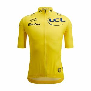 SANTINI Cyklistický dres s krátkým rukávem - TOUR DE FRANCE - YELLOW JERSEY - žlutá XL obraz