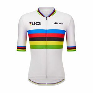 SANTINI Cyklistický dres s krátkým rukávem - UCI WORLD CHAMPION - vícebarevná 2XL obraz